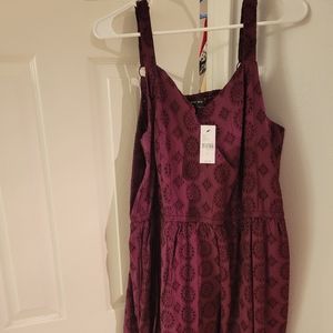 Maroon Spaghetti Strap Dress